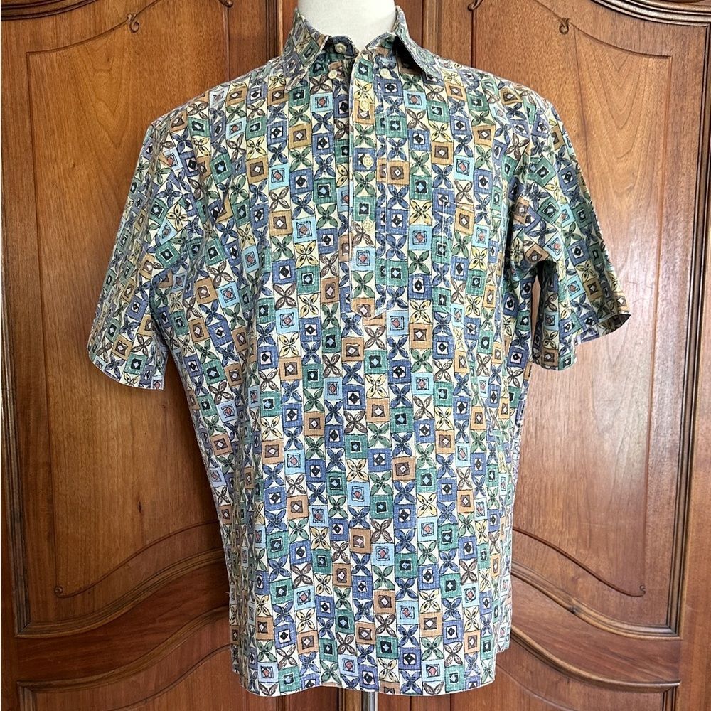 REYN SPOONER Shirt Vintage Pullover Reverse Print Size L